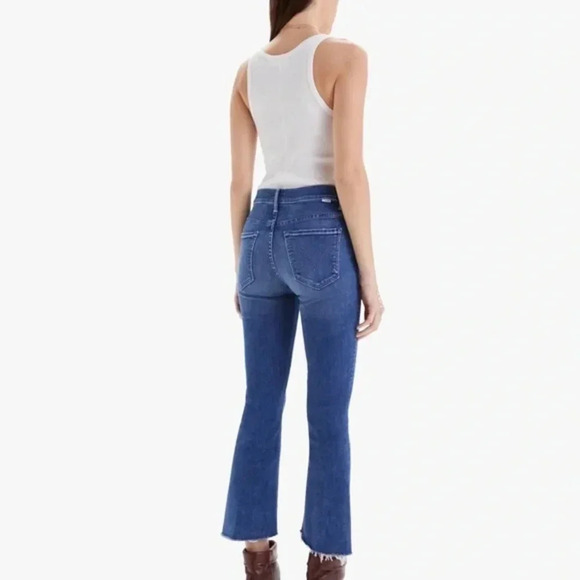 Mother Jean The Insider Crop Step Hem Crop Fray Wish On A Star Size 25 B2300 - Picture 2 of 7